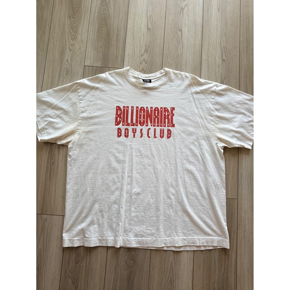Vintage Billionaire Boys Club T-Shirt Mens XXL White Red Logo Made in Japan